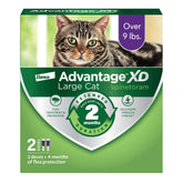 Advantage XD large-cat spot-on neck application for flea protection.