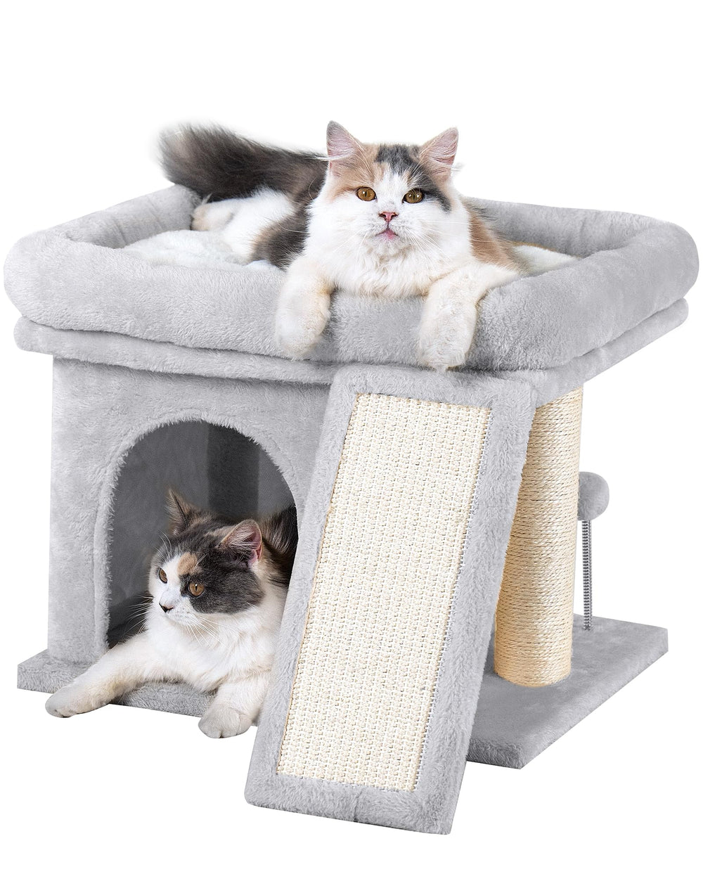 Aechonow cat tree top perch roomy space for large cats
