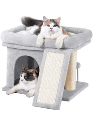 Aechonow cat tree top perch roomy space for large cats