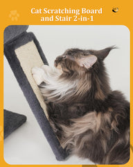 Aechonow cat tree wide base ensures stability indoors