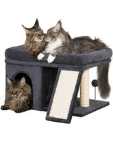 Aechonow XL cat tree top perch bed, spacious lounge for large cats.