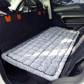 AEEISHOMEREFORM backseat pet bed mat grey protects car seat and cushions your dog.
