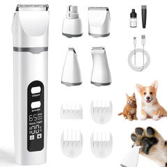 Aenncci 4in1 dog clippers body trim for easy at-home grooming
