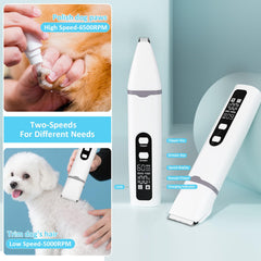 Aenncci 4in1 dog clippers nail grinder for quick paw care