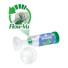AeroDawg Original Canine Aerosol Chamber with clear mask for accurate inhalation and comfort.