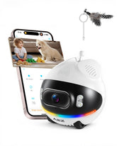 AEZ robot camera on wheels captures 1080p footage for home monitoring