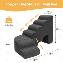 A.FATI high-density 30D foam steps offer firm, cushioned support for pets.