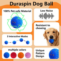 Affiuya Dog Ball vibrating action enhances solo play sessions.