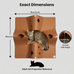 AFLIFLI foldable kitty play mat in a compact travel-ready design
