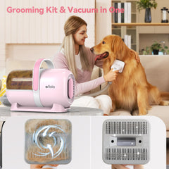 Afloia 6-in-1 kit with low-noise operation reduces pet stress while grooming