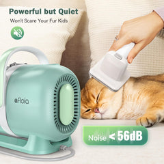 Afloia low-noise vacuum keeps pets relaxed during trimming