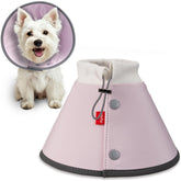 Agape soft dog cone for small pets showing lightweight comfort and flexible wear.