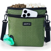 AGPTEK dog treat pouch featuring magnetic closure for quick training rewards.