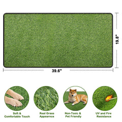Aheemo reusable pet training mat offers a soft surface and easy cleanup.