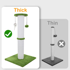 Ahomdoo heavy-duty wood base ensures a stable scratching post