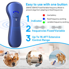 Ahwhg anti barking device used outdoors for calmer neighbors during activities