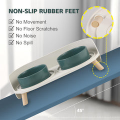 AHX bowls with splash guard reduce spills around feeding area
