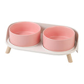 AHX elevated ceramic dog bowl stand for comfortable feeding height.