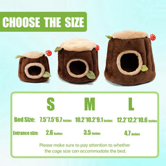 Aichillatum plush fabric hideout with durable stitching and soft texture