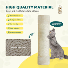 Aidoly Cat Tree 54inch cozy condo provides private rest after play.