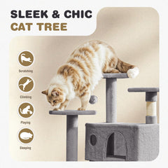 Aidoly cat tree natural sisal posts satisfy scratching instincts safely