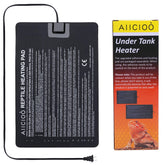 Aiicioo reptile heating pad 8x12-inch under-tank installed provides stable warmth.