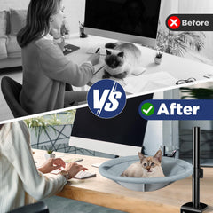 AIPERRO bed features breathable mesh cover to keep your cat cool.