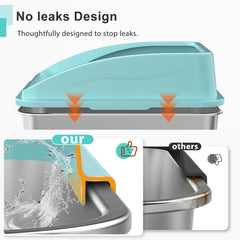 AIPERRO leak-proof bottom contains liquids and helps keep floors clean.