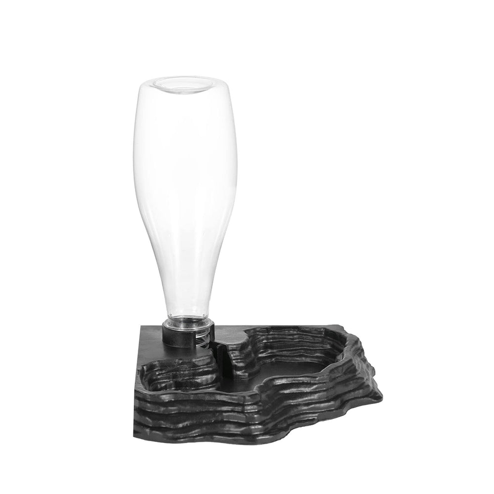 Aipush automatic water dispenser with corner design keeps reptile hydrated.