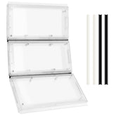 AirVows Airseal 3-panel pet door flap replacement for Extra Large doors, smooth pet passage.