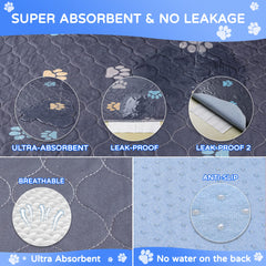 Aitmexcn Absorbent dual-layer pad for quick potty training and leak prevention.