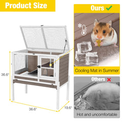 Aivituvin anti-chew ramp features reinforced aluminum edges.