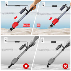 aiwrbwcey submersible pump delivers quiet, efficient gravel vacuums for large tanks