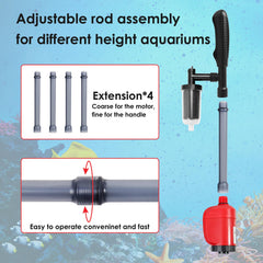 aiwrbwcey telescopic pole adjusts to reach tall tanks easily