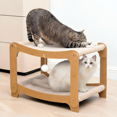AixinPet Love two-level sisal scratcher bed for safe scratching and lounging