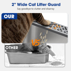 AKAOLA litter box lid with secure buckle for stable use