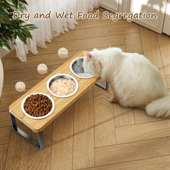 AKAOLA 10-degree tilted cat bowls promote comfortable dining.