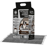 AKC charcoal puppy training pad with anti-slip backing keeps pad in place