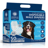 American Kennel Club male dog wrap with wetness indicator for easy timing