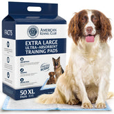 AKC scented training pad with quick-dry gel for fast absorption.