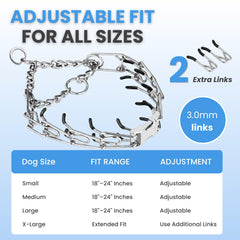 AKDNZ No Pull Collar quick-release buckle enables easy on and off during outings.