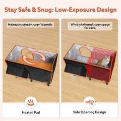 AKAOLA heater system provides gentle warmth in cold conditions.