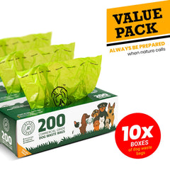 ALAGPRO commercial-grade poop bags provide leak-proof outdoor protection.