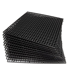 ALEGI aquarium egg crate grid divider in black for flexible partitioning.