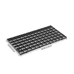 ALEGI egg crate divider in tank bottom tray demonstrates sturdy plastic grid for easy cleaning.