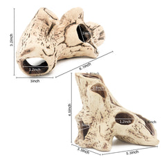 ALEGI rock caves with multiple holes for viewing from different angles, great for observing behavior