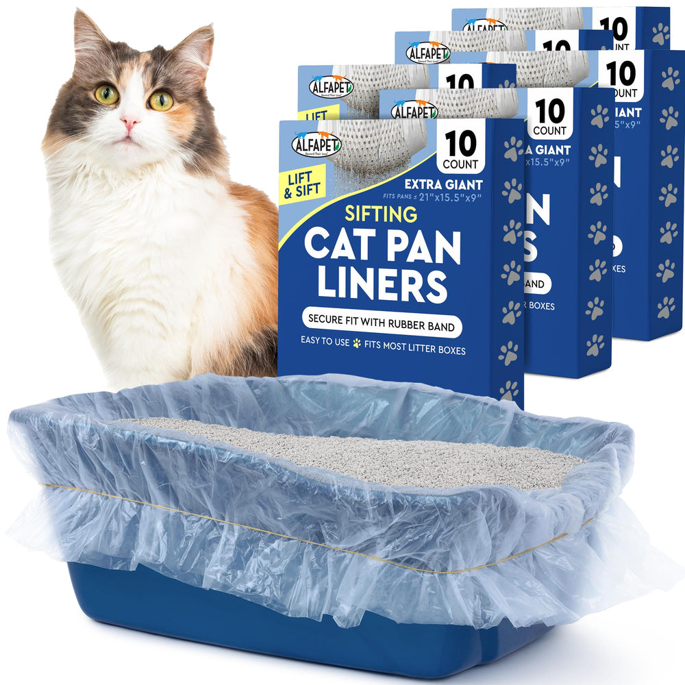 Alfapet extra giant liners in use for a large litter box.