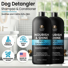 ALFIE'S CHOICE shampoo lather on coat delivers a rich cleanse