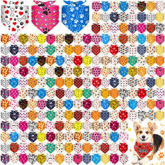 Aliceset paw print design dog bandana for daily wear and cute photos.