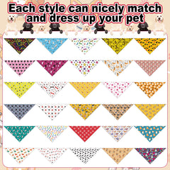 Aliceset soft polyester bandana material keeps pets comfortable all day.